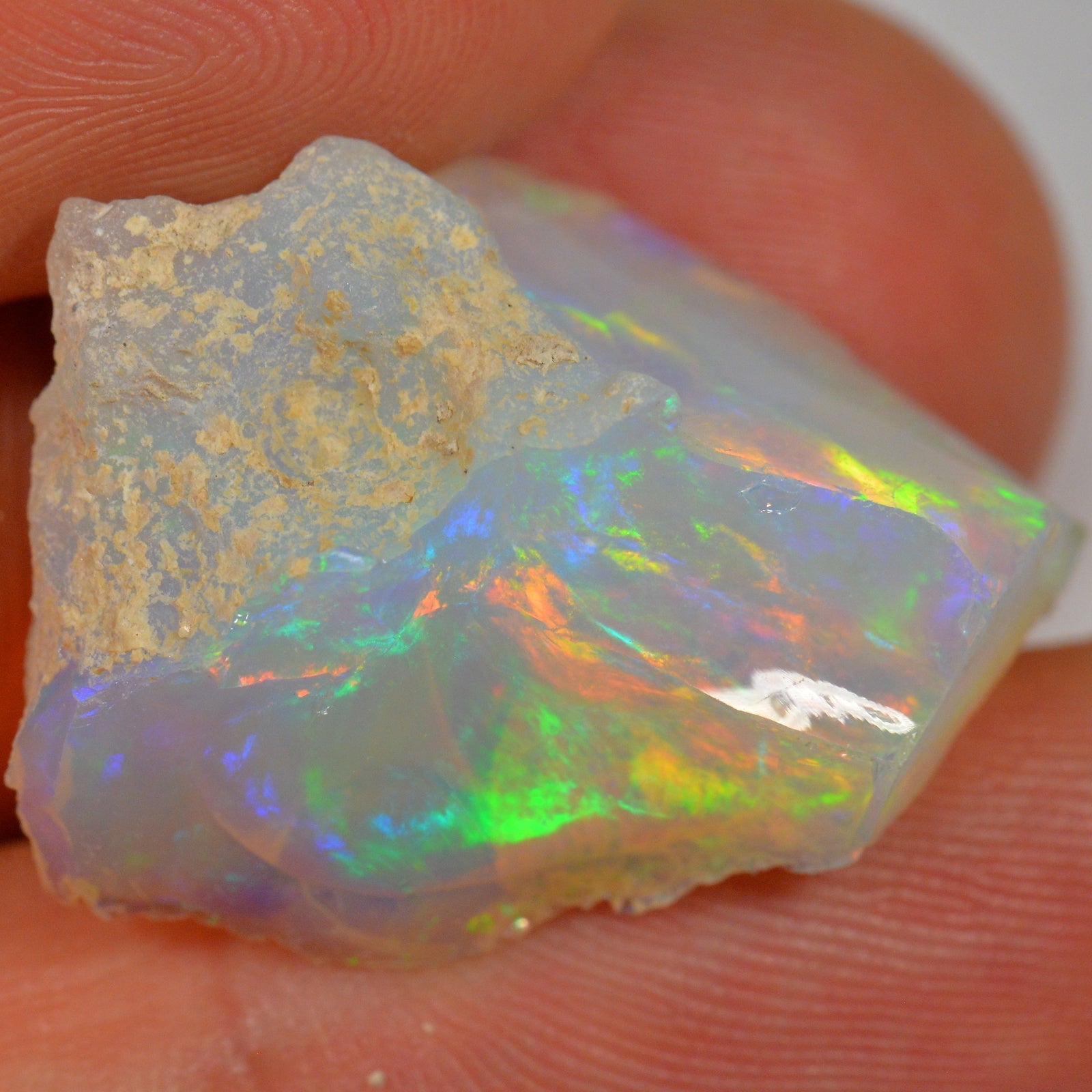 21.9 Carat - Rough Ethiopian Welo Opal — natural untreated rough Ethiopian Welo opal