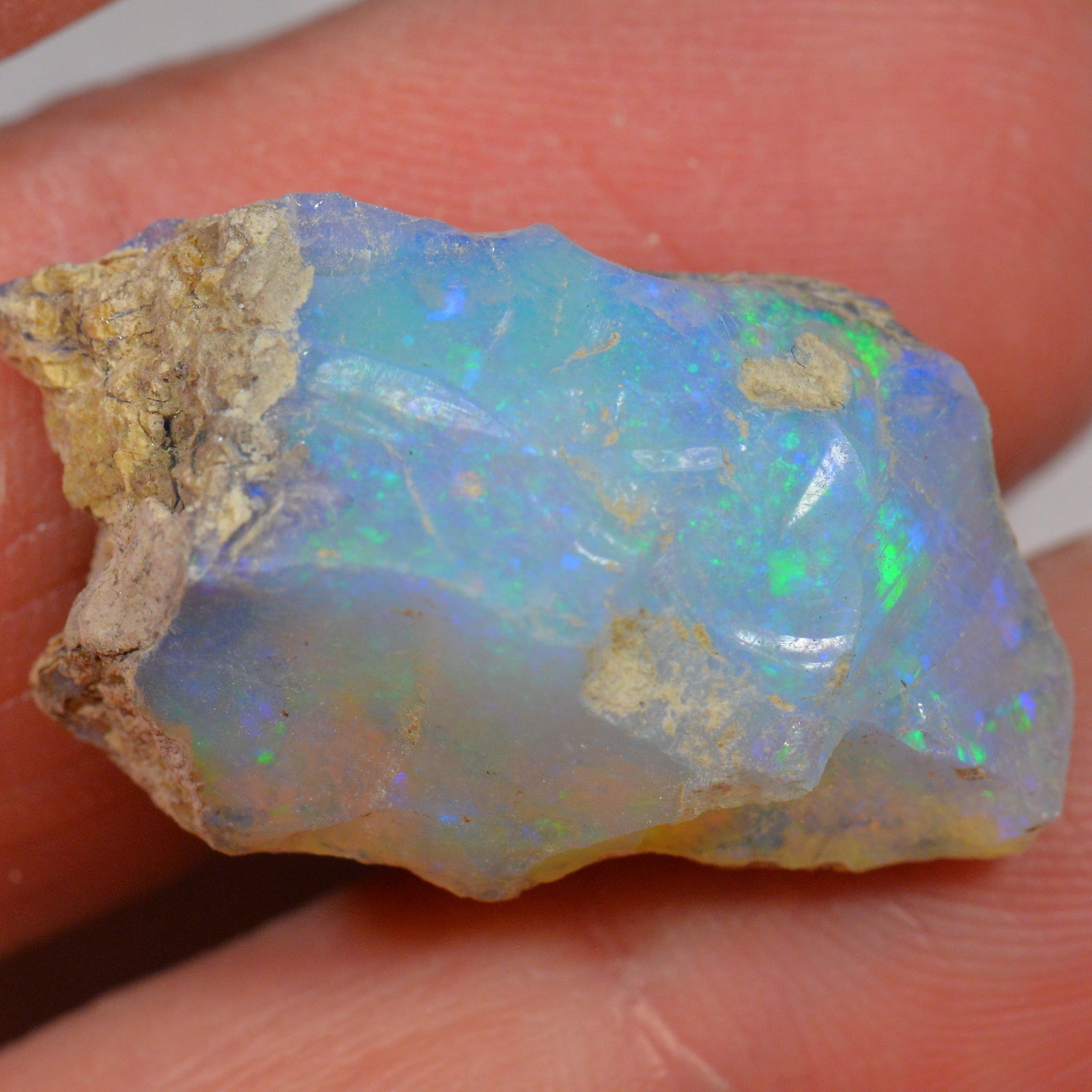 22.8 Carat Rough Ethiopian Welo Opal — natural untreated rough Ethiopian Welo opal