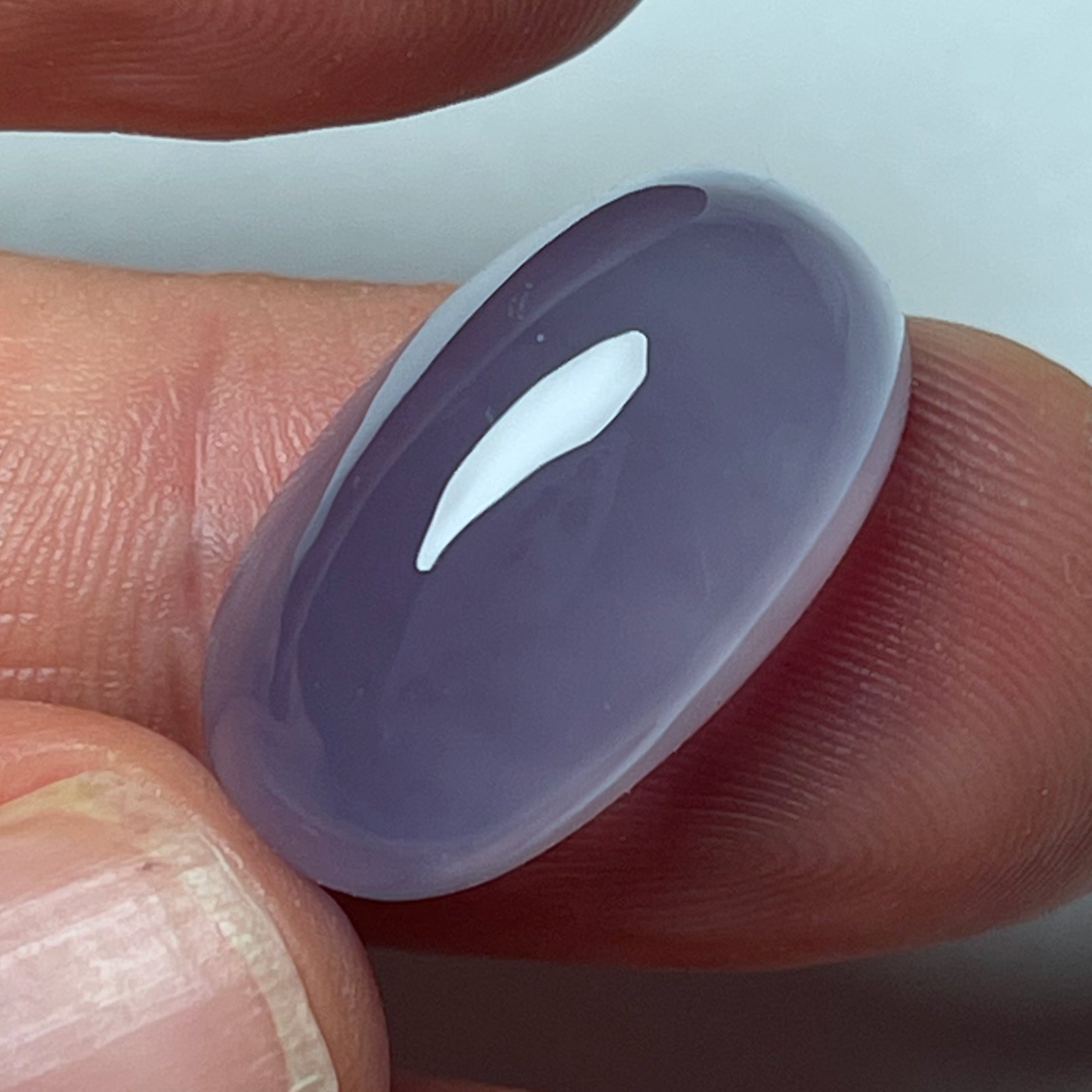 23.3 Karat - Geschliffener blauer Chalzedon aus Äthiopien - DeinOpal