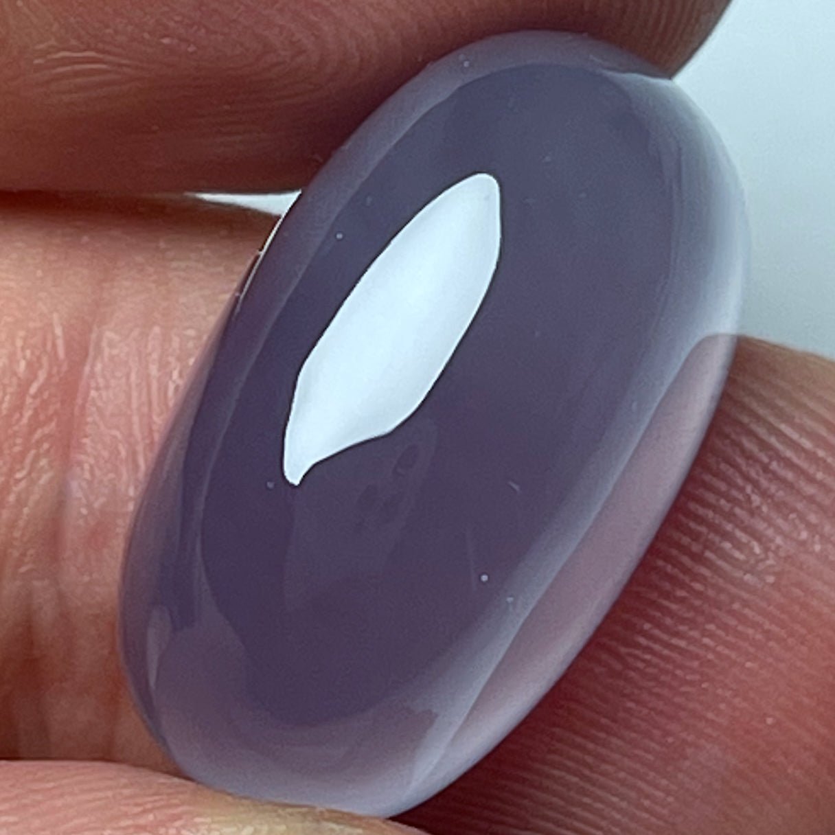23.3 Karat - Geschliffener blauer Chalzedon aus Äthiopien - DeinOpal