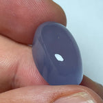 23.3 Karat - Geschliffener blauer Chalzedon aus Äthiopien - DeinOpal