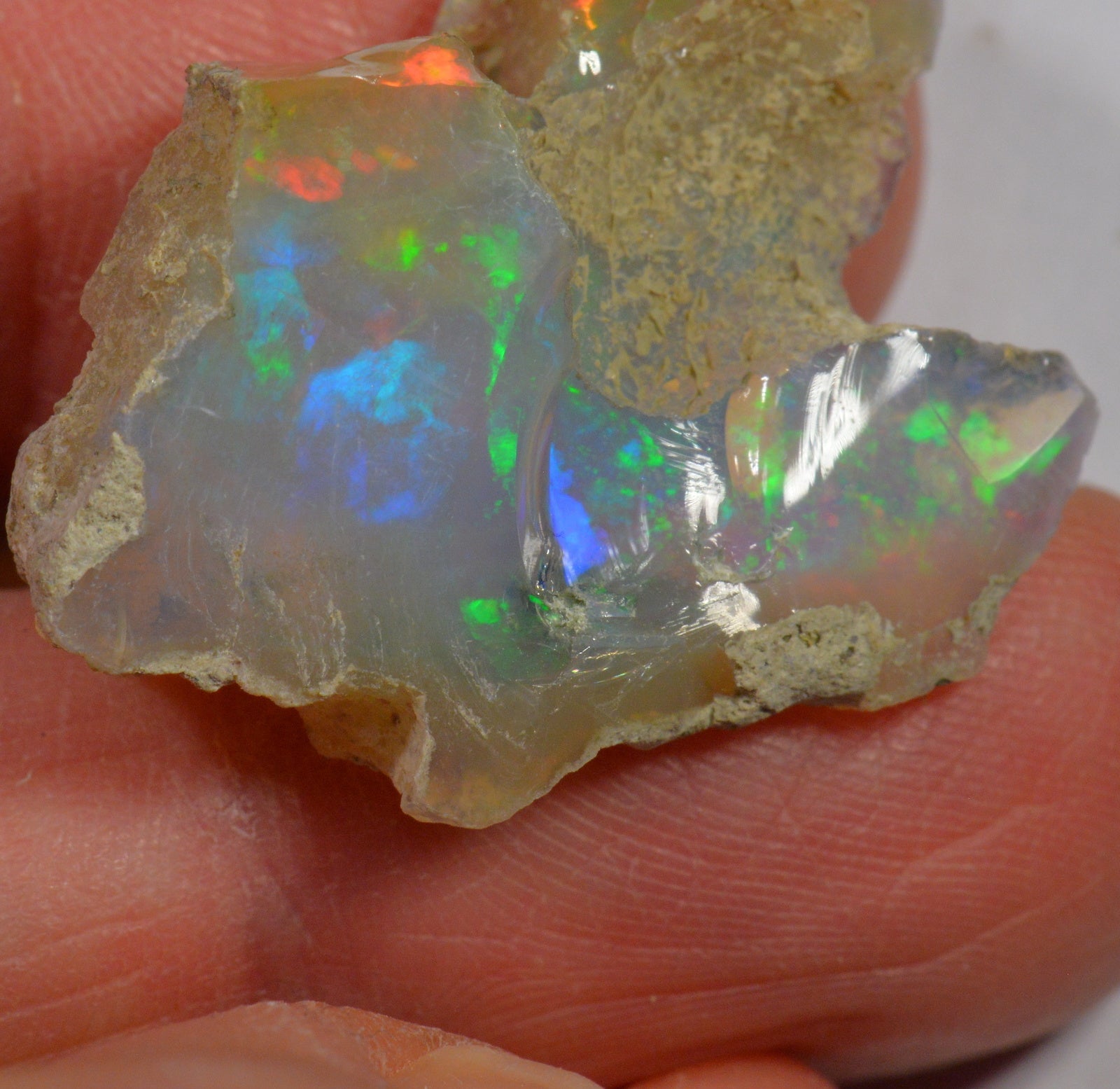 23.3 Carat Rough Ethiopian Welo Opal — natural untreated rough Ethiopian Welo opal