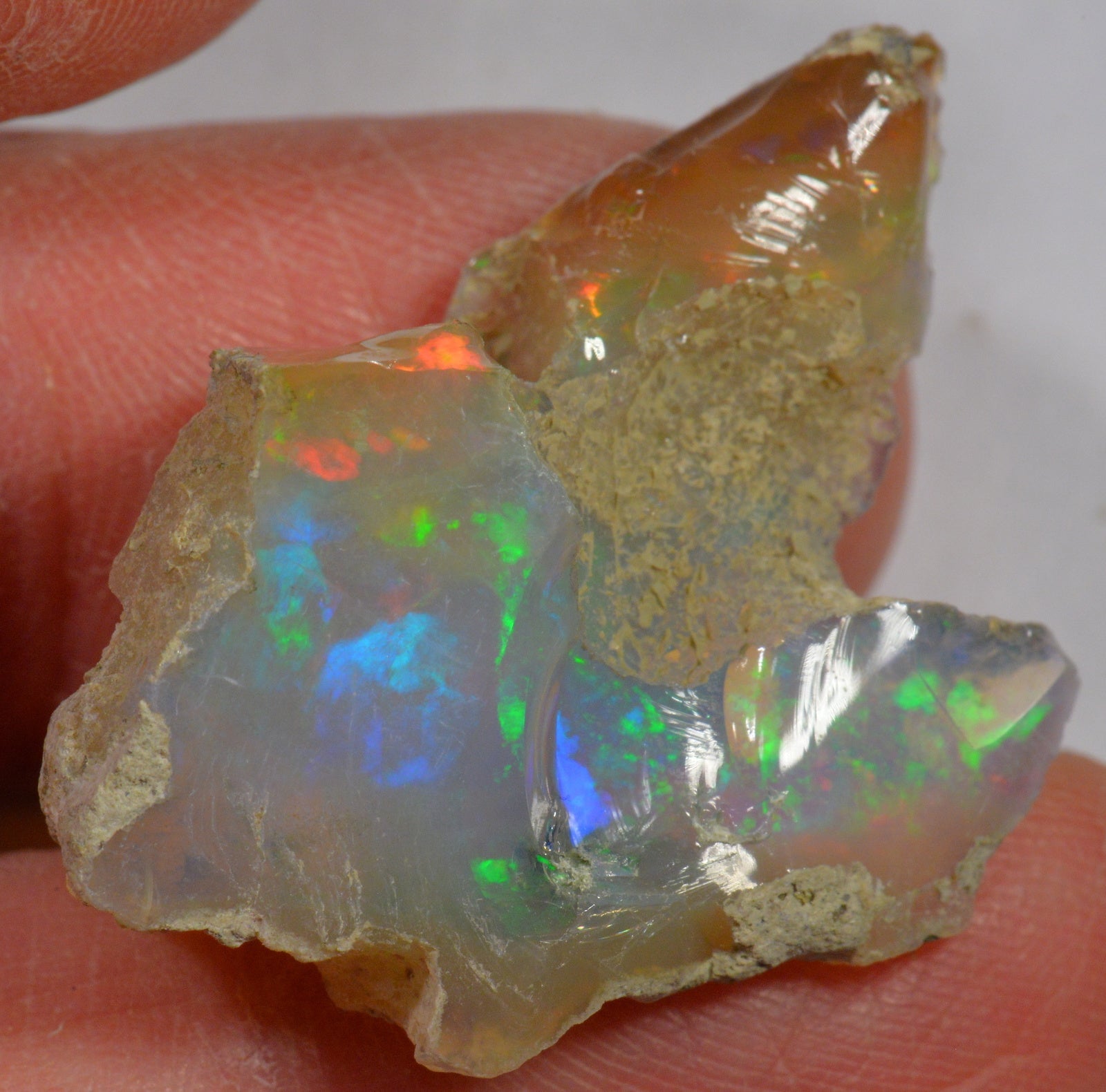 23.3 Carat Rough Ethiopian Welo Opal — natural untreated rough Ethiopian Welo opal