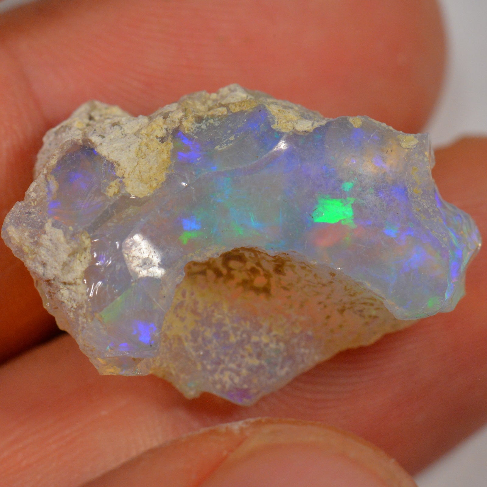 24.6 Carat Rough Ethiopian Welo Opal — natural untreated rough Ethiopian Welo opal