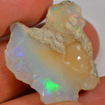 24.6 Carat Rough Ethiopian Welo Opal — natural untreated rough Ethiopian Welo opal