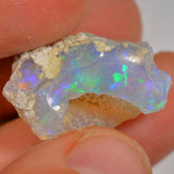 24.6 Carat Rough Ethiopian Welo Opal — natural untreated rough Ethiopian Welo opal