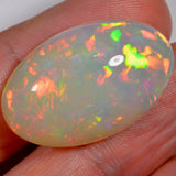 24,7 carats - Opale Welo d'Éthiopie à base tan claire – opale Welo d'Éthiopie naturelle