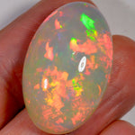 24,7 carats - Opale Welo d'Éthiopie à base tan claire – opale Welo d'Éthiopie naturelle