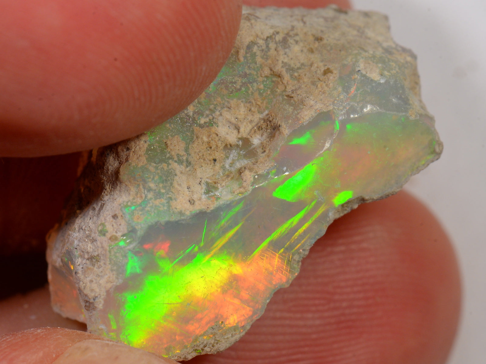 18 Karat - Roher Äthiopischer Welo Opal – natürlicher äthiopischer Welo Opal