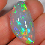 25.3 Carat Stunning Dark Ethiopian Welo Opal with Cell Pattern — natural untreated Ethiopian Welo opal