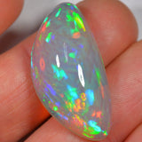 25.3 Carat Stunning Dark Ethiopian Welo Opal with Cell Pattern — natural untreated Ethiopian Welo opal