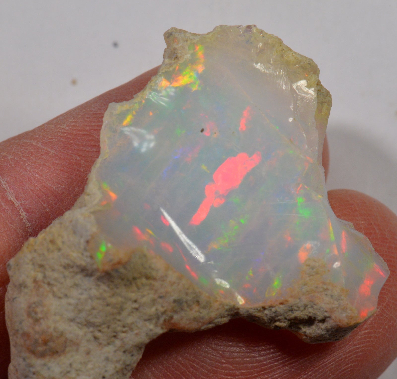 25.6 Carat Rough Ethiopian Welo Opal — natural untreated rough Ethiopian Welo opal