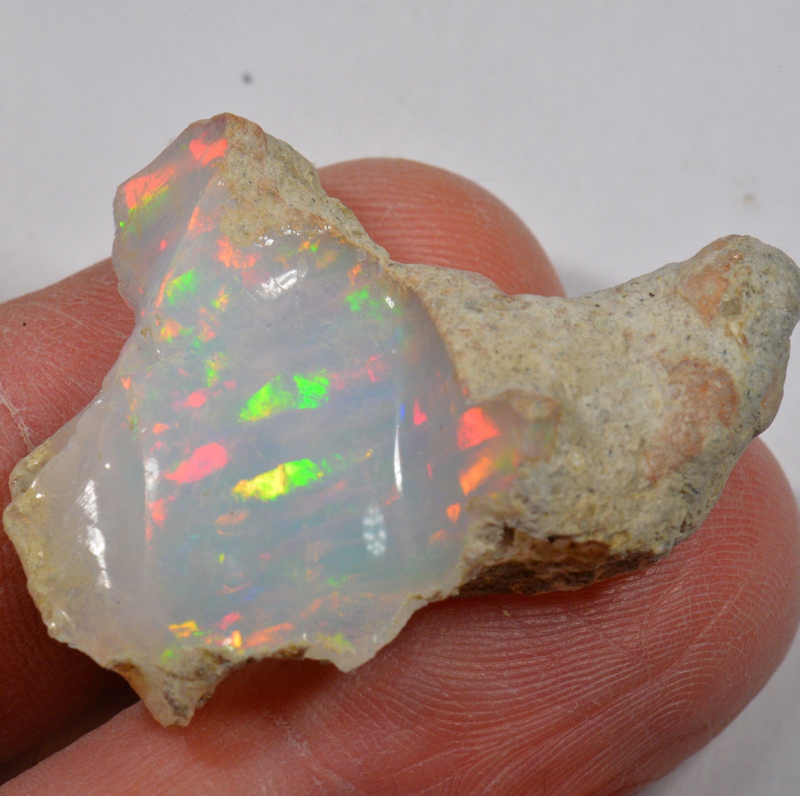 25.6 Carat Rough Ethiopian Welo Opal — natural untreated rough Ethiopian Welo opal