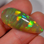 22.6 Karat - Natürlicher Dunkler Äthiopischer Welo Opal With Crazy Pattern - Beska Mine – natürlicher äthiopischer Welo Opal