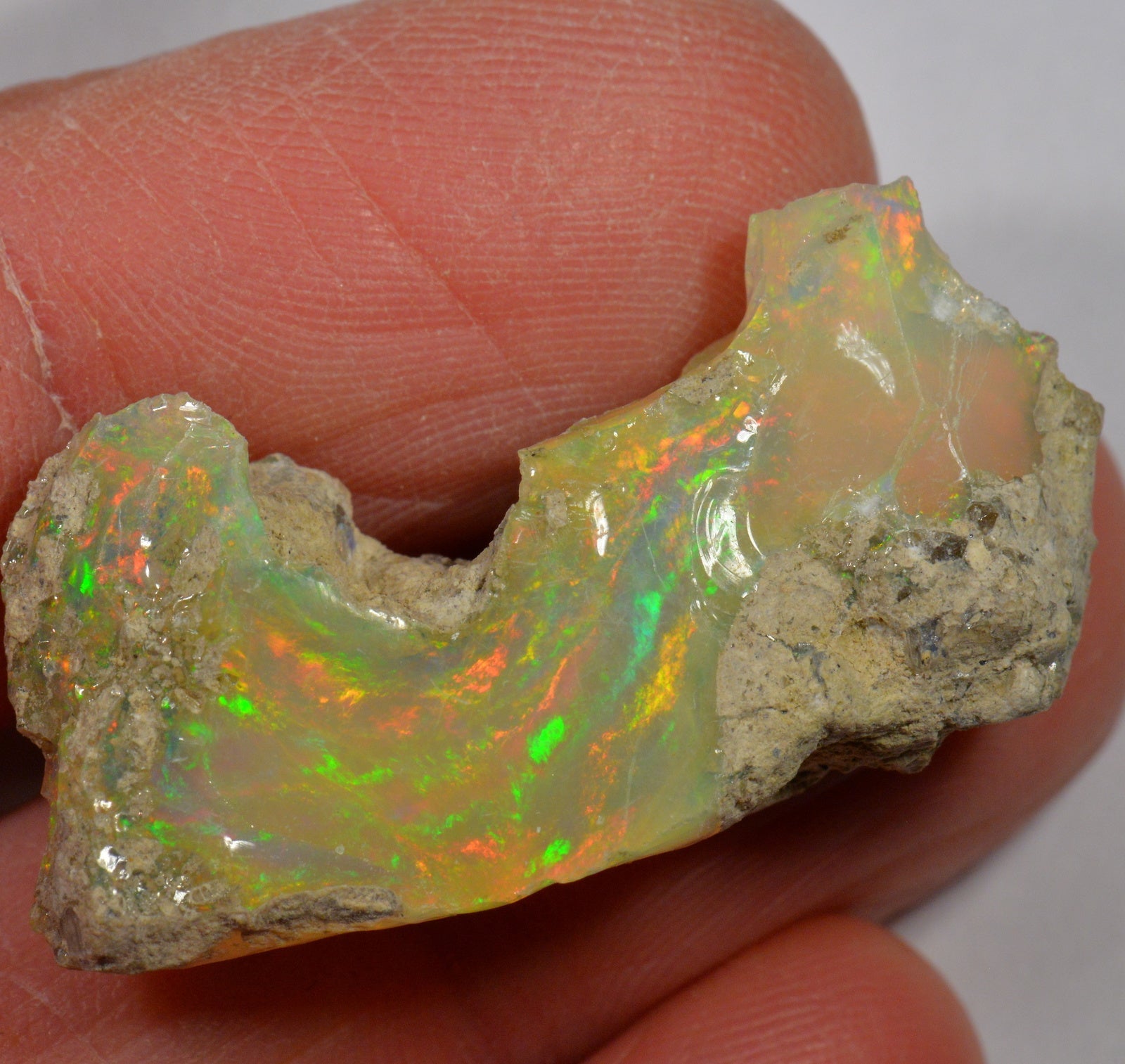 26.5 Karat - Roher Äthiopischer Welo Opal - DeinOpal