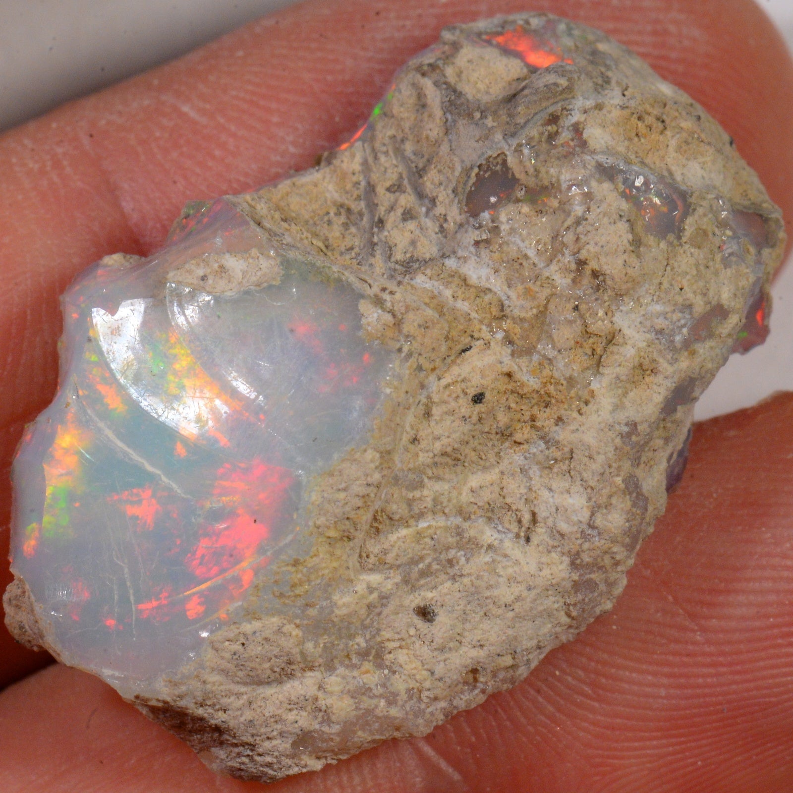 28.4 Carat - Rough Ethiopian Welo Opal — natural untreated rough Ethiopian Welo opal
