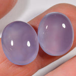 28.8 Karat - Blaues Chalzedon Paar aus Äthiopien - DeinOpal