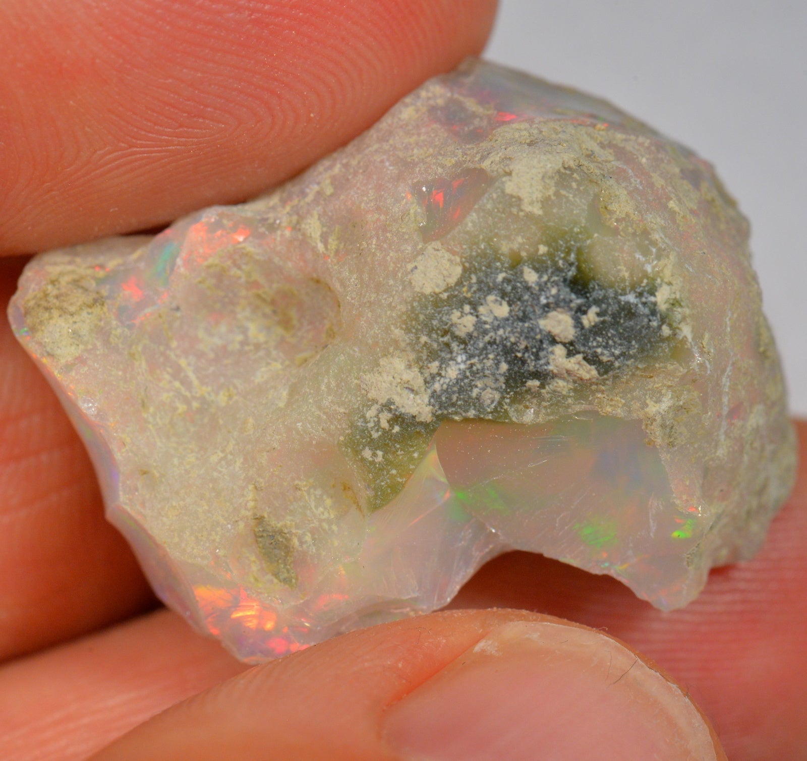29.1 Carat - Rough Ethiopian Welo Opal — natural untreated rough Ethiopian Welo opal