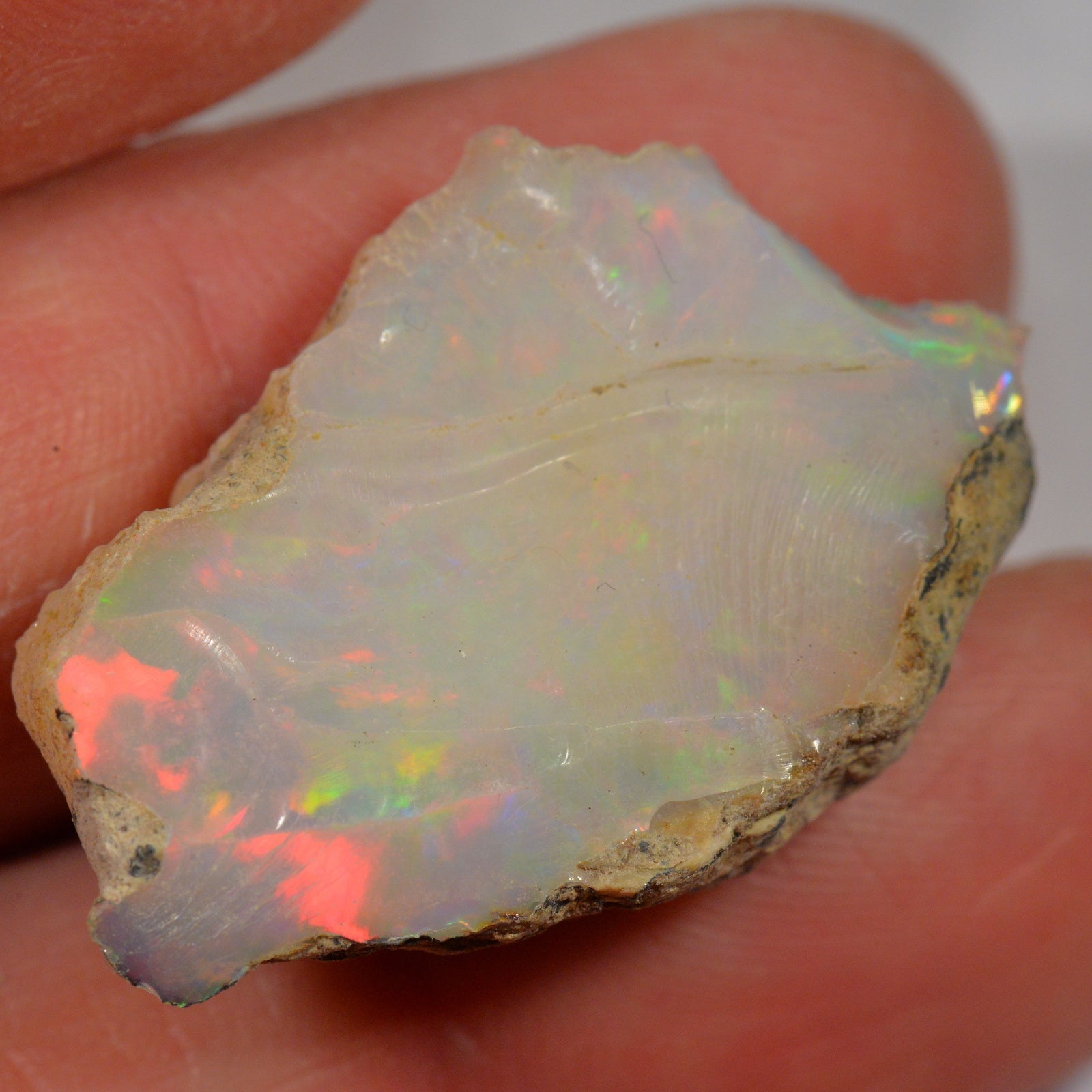 30.5 Carat Rough Ethiopian Welo Opal — natural untreated rough Ethiopian Welo opal