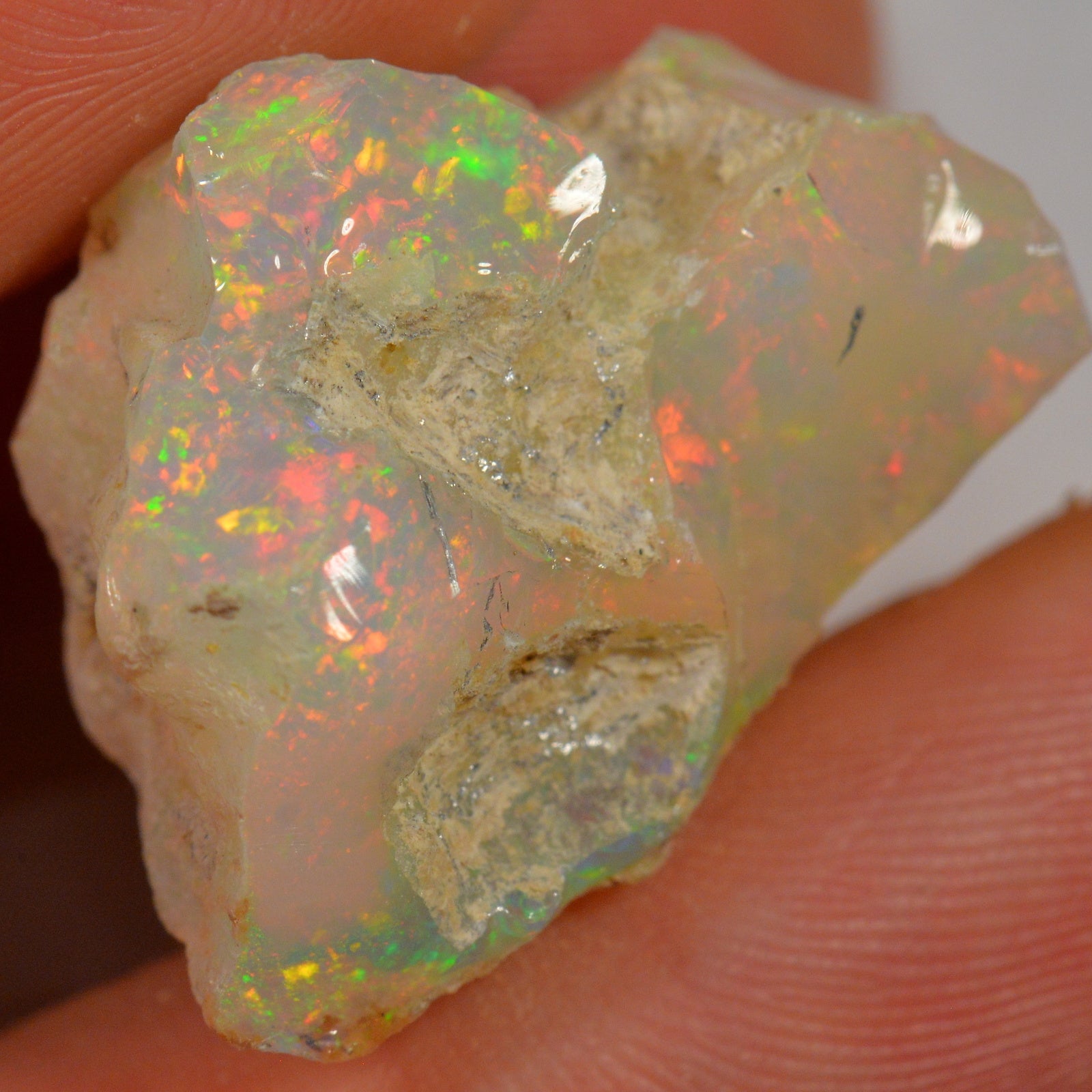 32.4 Carat - Rough Ethiopian Welo Opal — natural untreated rough Ethiopian Welo opal