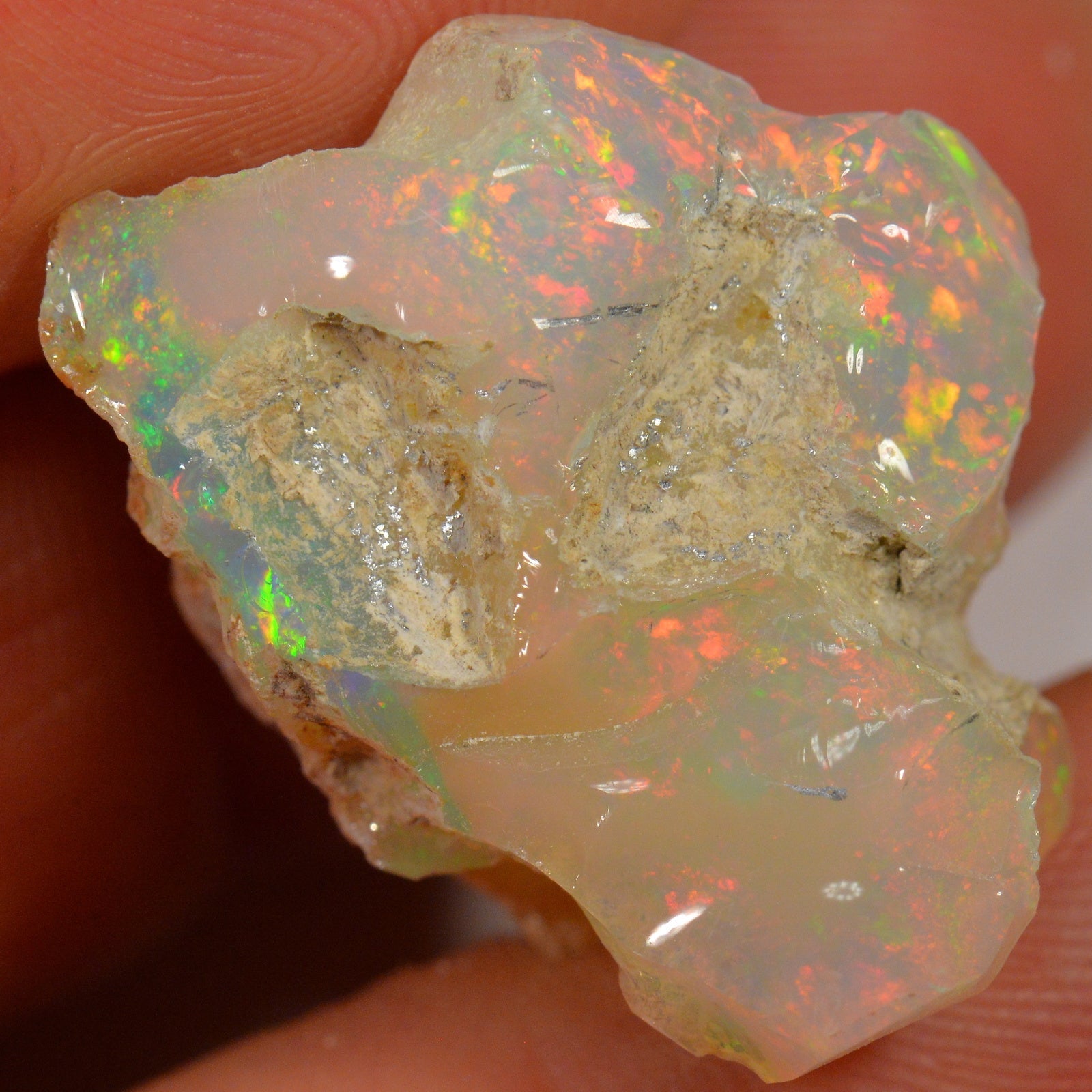 32.4 Carat - Rough Ethiopian Welo Opal — natural untreated rough Ethiopian Welo opal