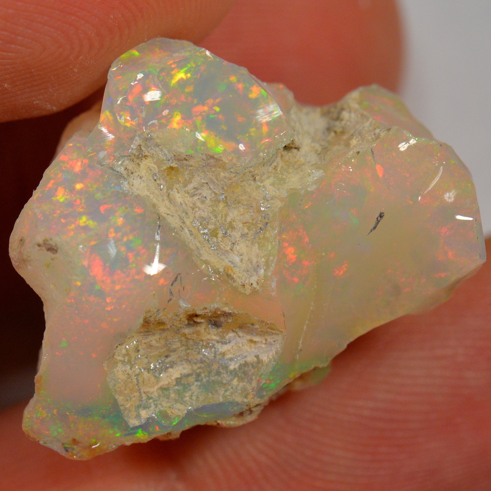 32.4 Carat - Rough Ethiopian Welo Opal — natural untreated rough Ethiopian Welo opal