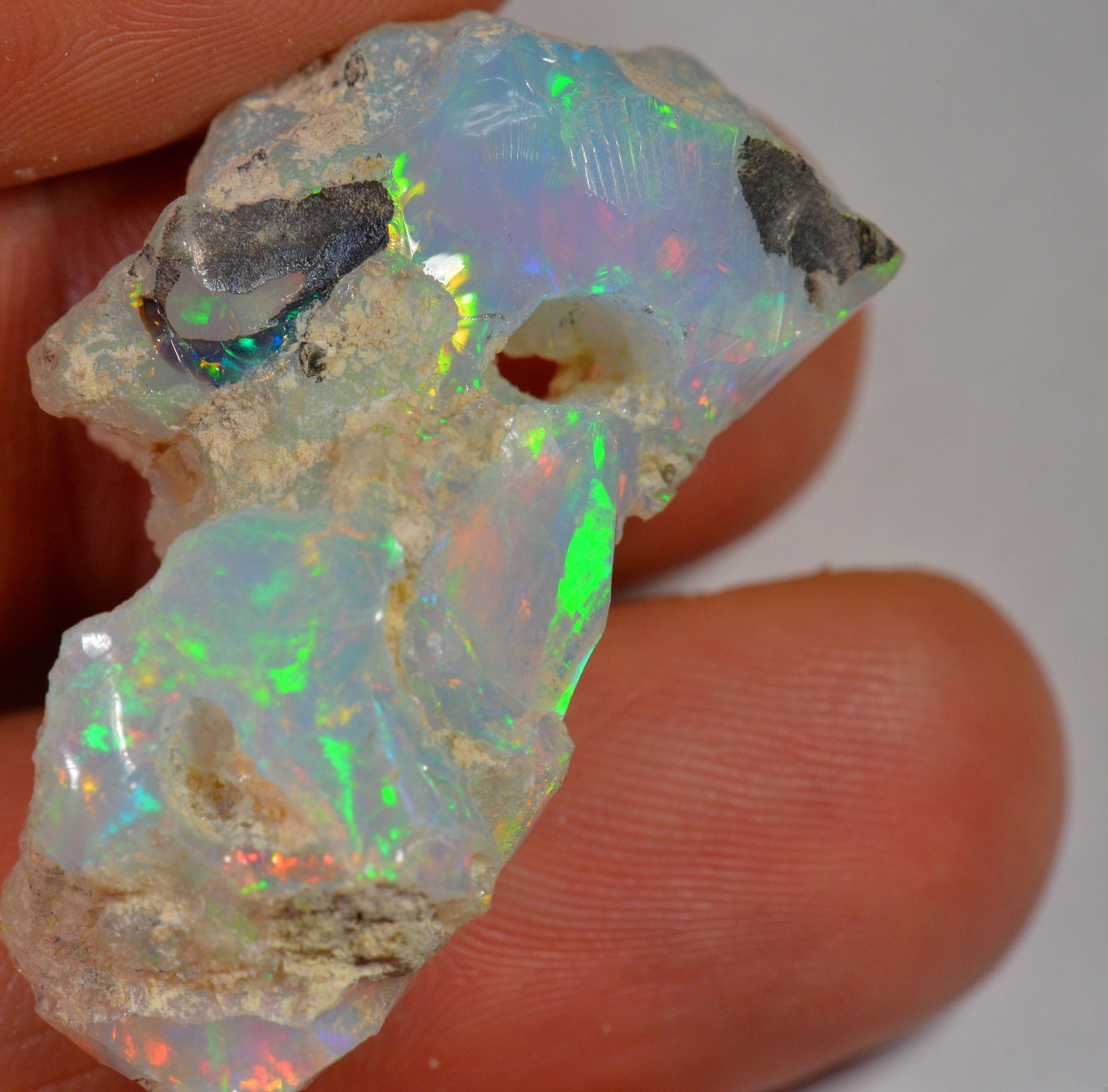 39 Carat - Rough Ethiopian Welo Opal — natural untreated rough Ethiopian Welo opal