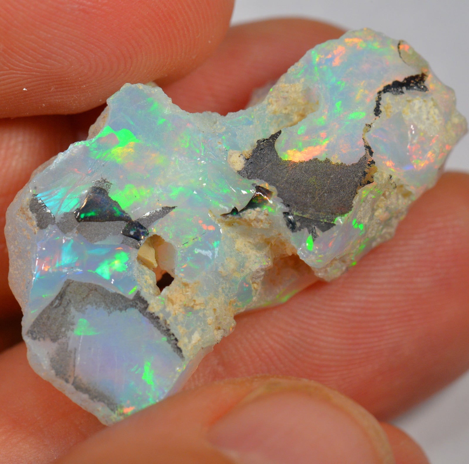39 Carat - Rough Ethiopian Welo Opal — natural untreated rough Ethiopian Welo opal