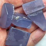 44 Gramm - Parcel mit rohen blauen Chalzedon aus Äthiopien - 5 Stück - DeinOpal
