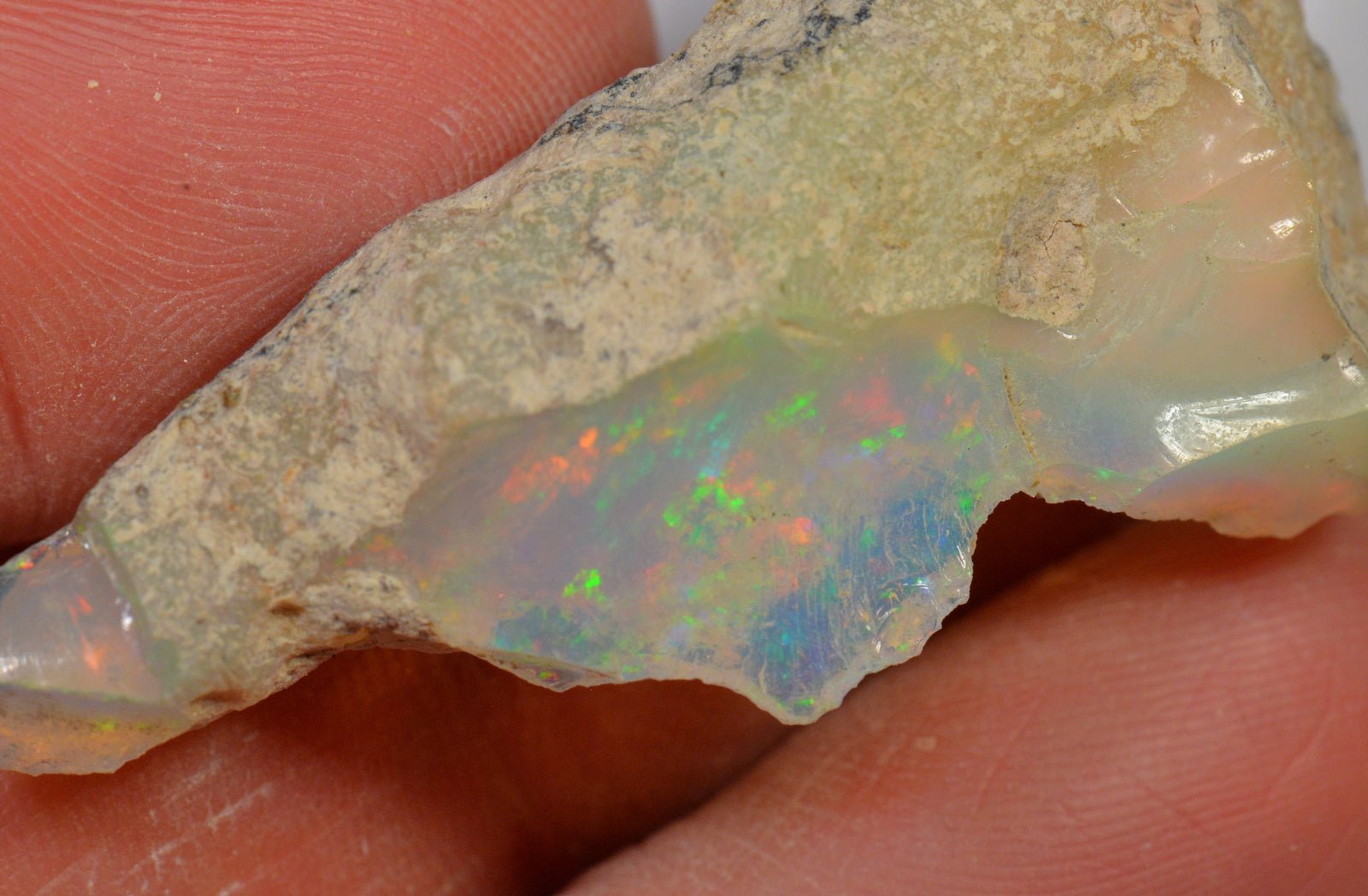 46.6 Carat Rough Ethiopian Welo Opal — natural untreated rough Ethiopian Welo opal