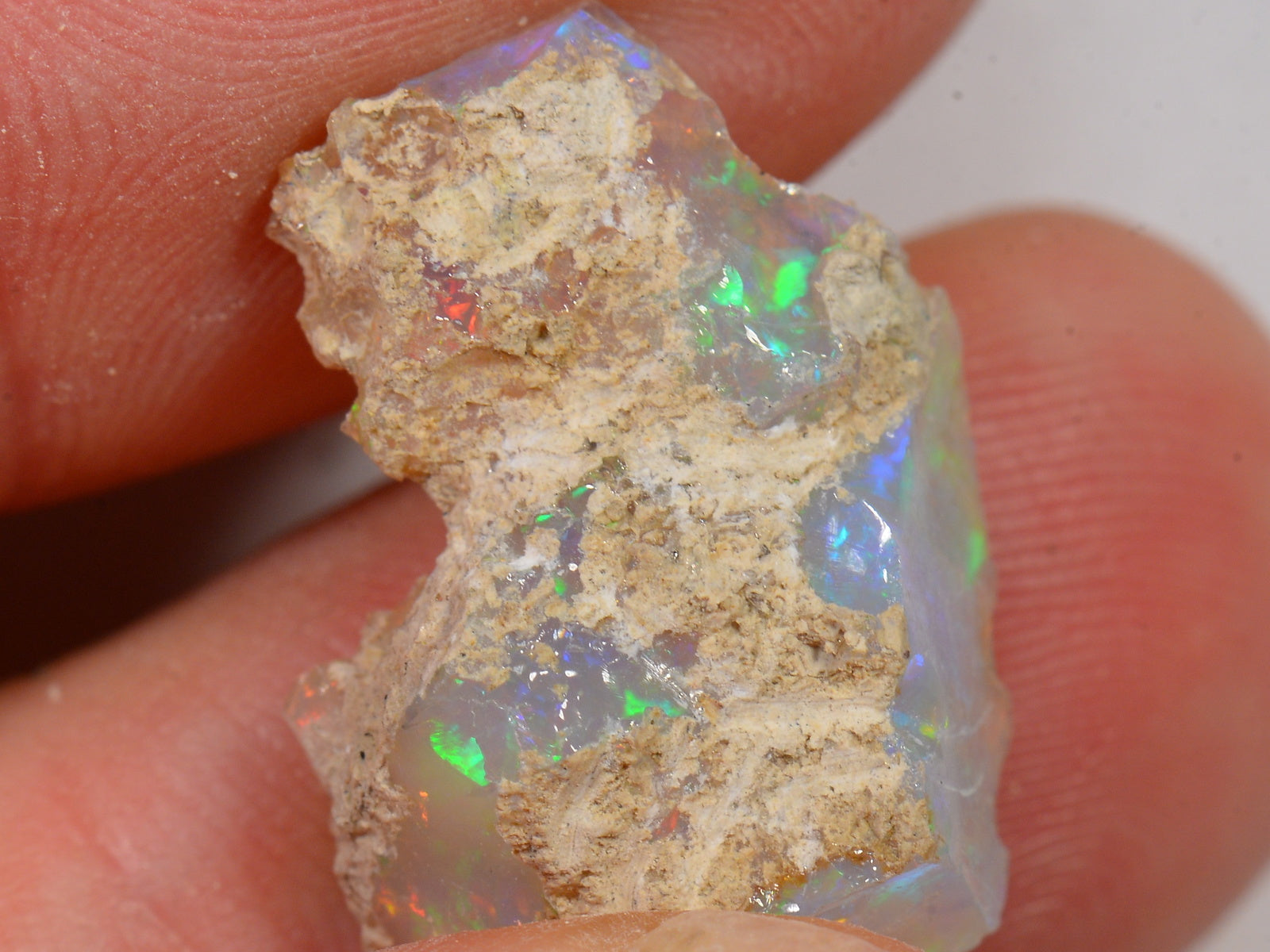 8 Karat - Roher Äthiopischer Welo Opal – natürlicher äthiopischer Welo Opal