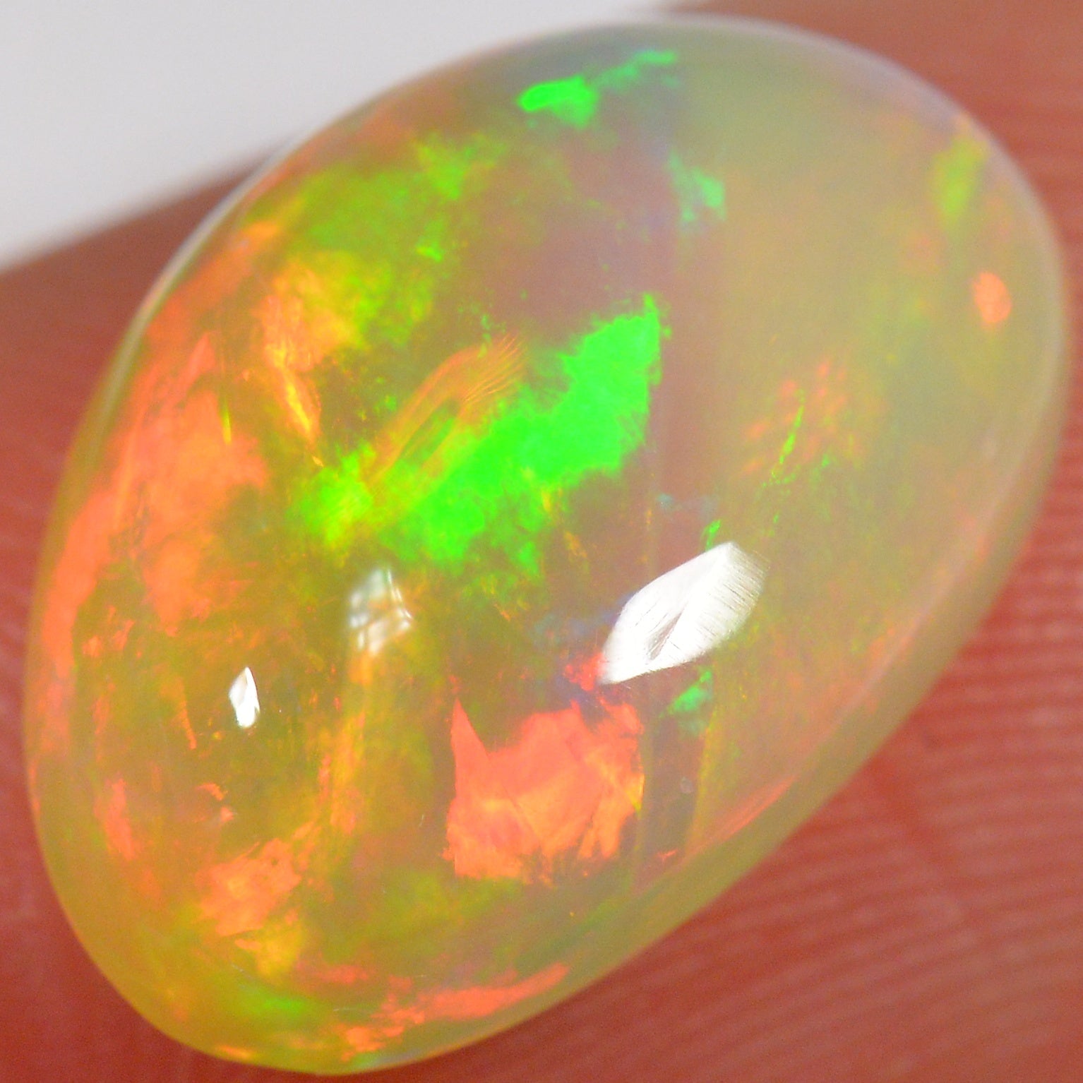 5.6 Carat - Bright Ethiopian Welo Opal — natural untreated Ethiopian Welo opal