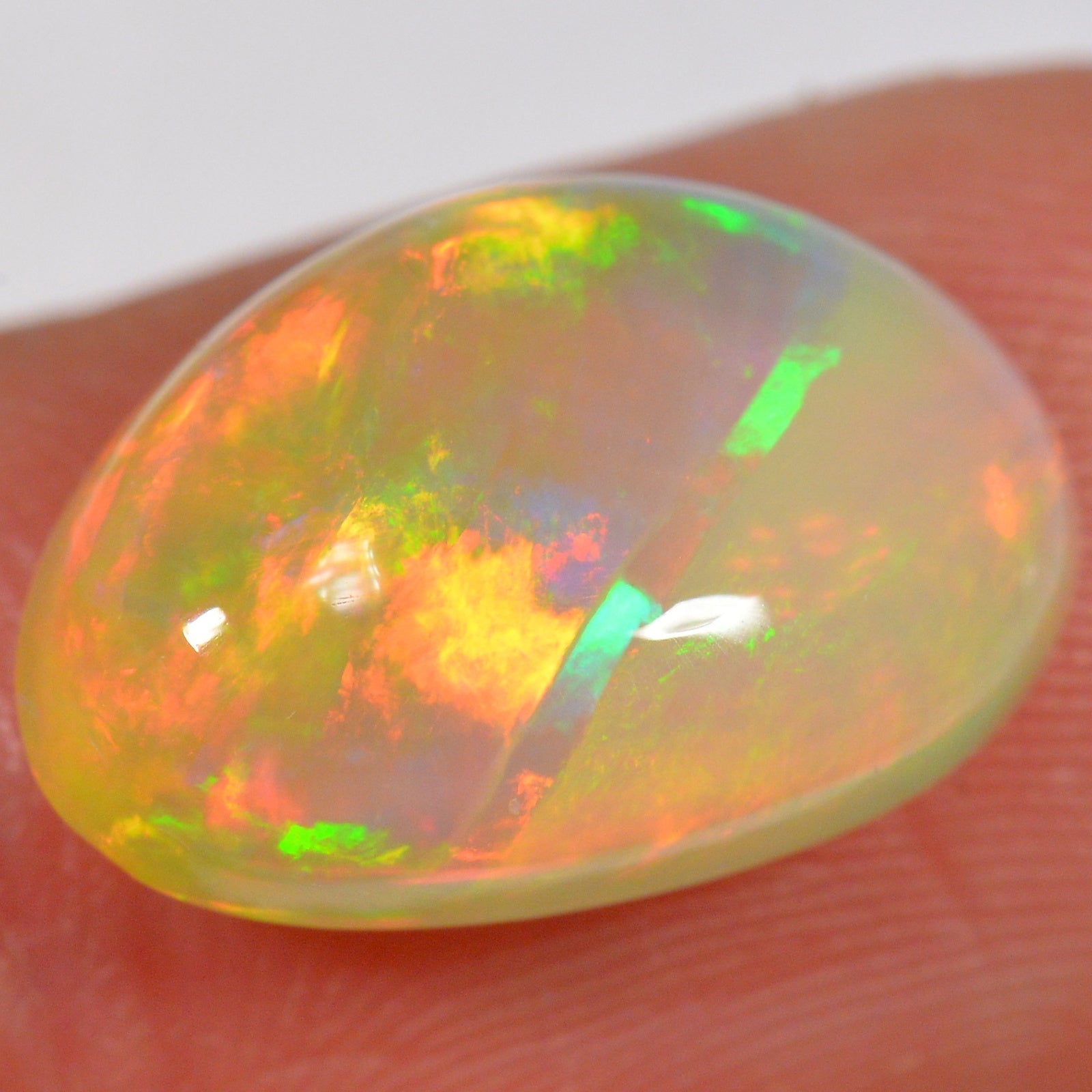 5.6 Carat - Bright Ethiopian Welo Opal — natural untreated Ethiopian Welo opal