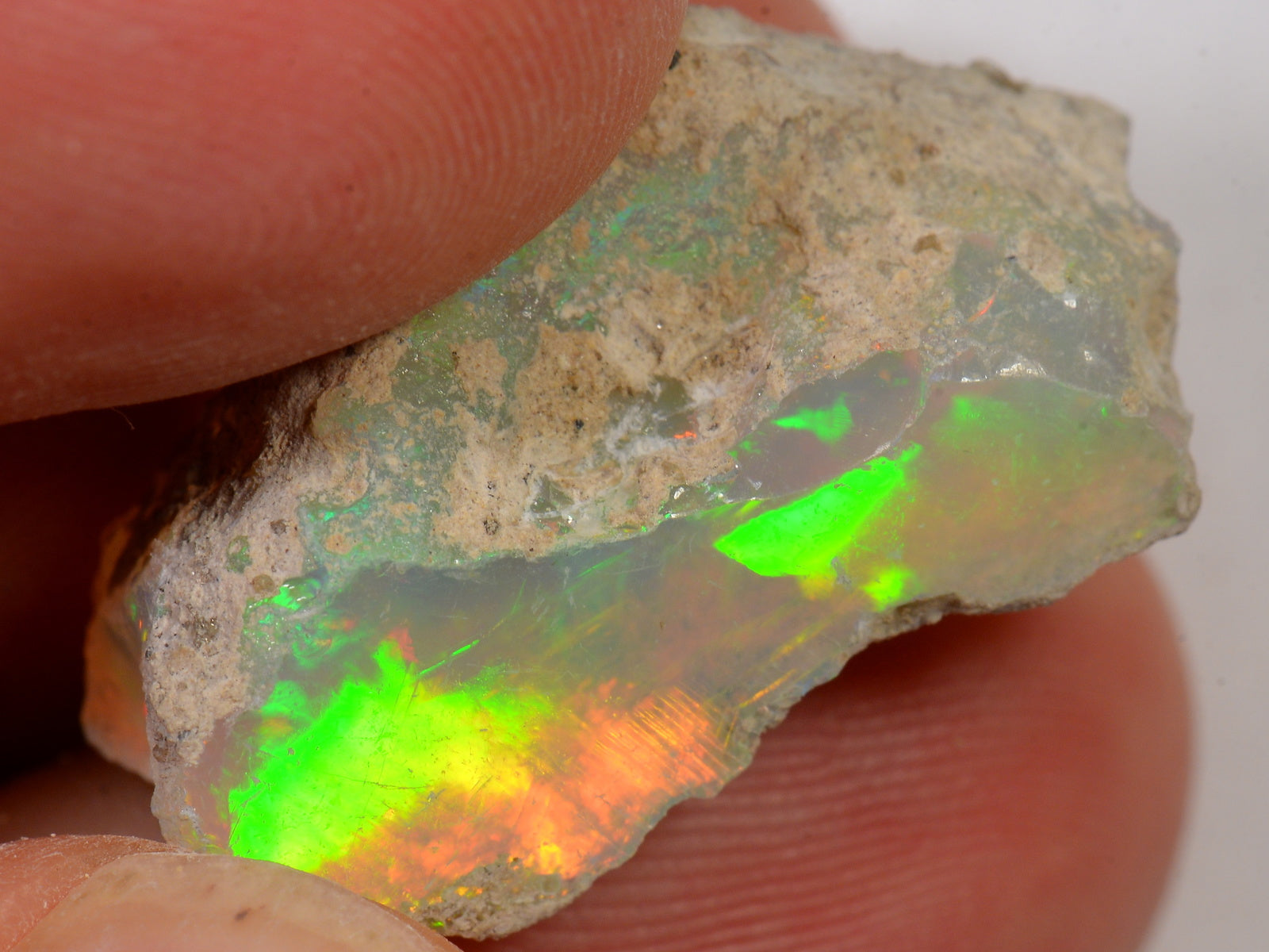 18 Karat - Roher Äthiopischer Welo Opal – natürlicher äthiopischer Welo Opal