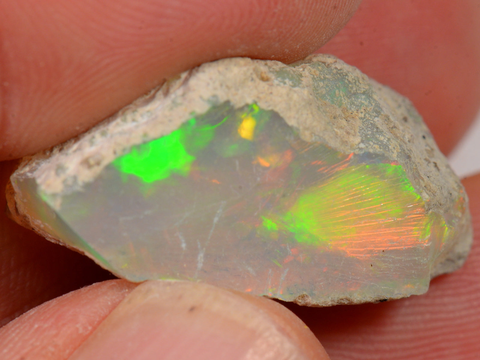 18 Karat - Roher Äthiopischer Welo Opal – natürlicher äthiopischer Welo Opal