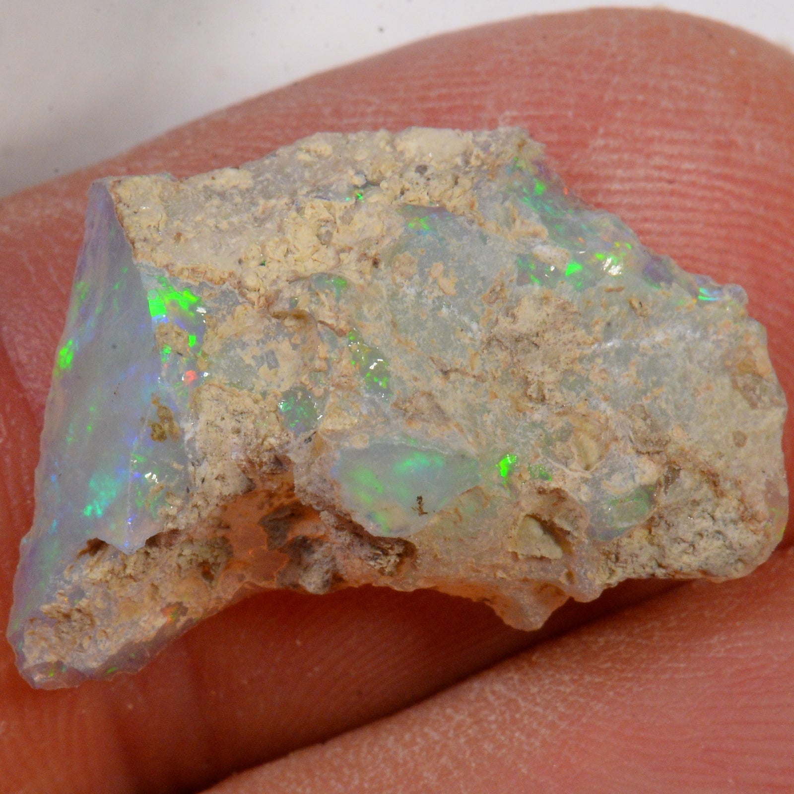 8.6 Carat - Rough Ethiopian Welo Opal — natural untreated rough Ethiopian Welo opal