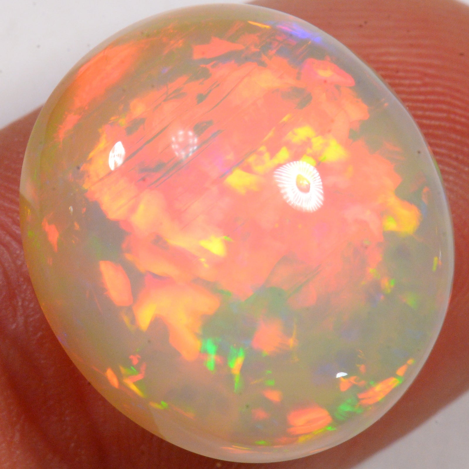 15.5 Carat - Fiery Ethiopian Welo Opal — natural untreated Ethiopian Welo opal