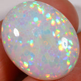 28,1 carats - Opale Welo d'Éthiopie brillante à motif nid d'abeille authentique – opale Welo d'Éthiopie naturelle