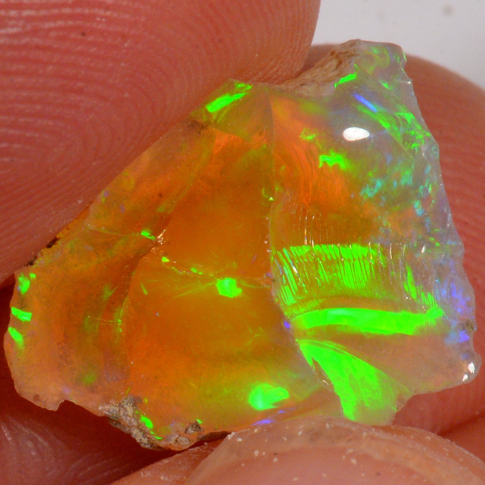 7.4 Carat - Rough Ethiopian Welo Opal — natural untreated rough Ethiopian Welo opal