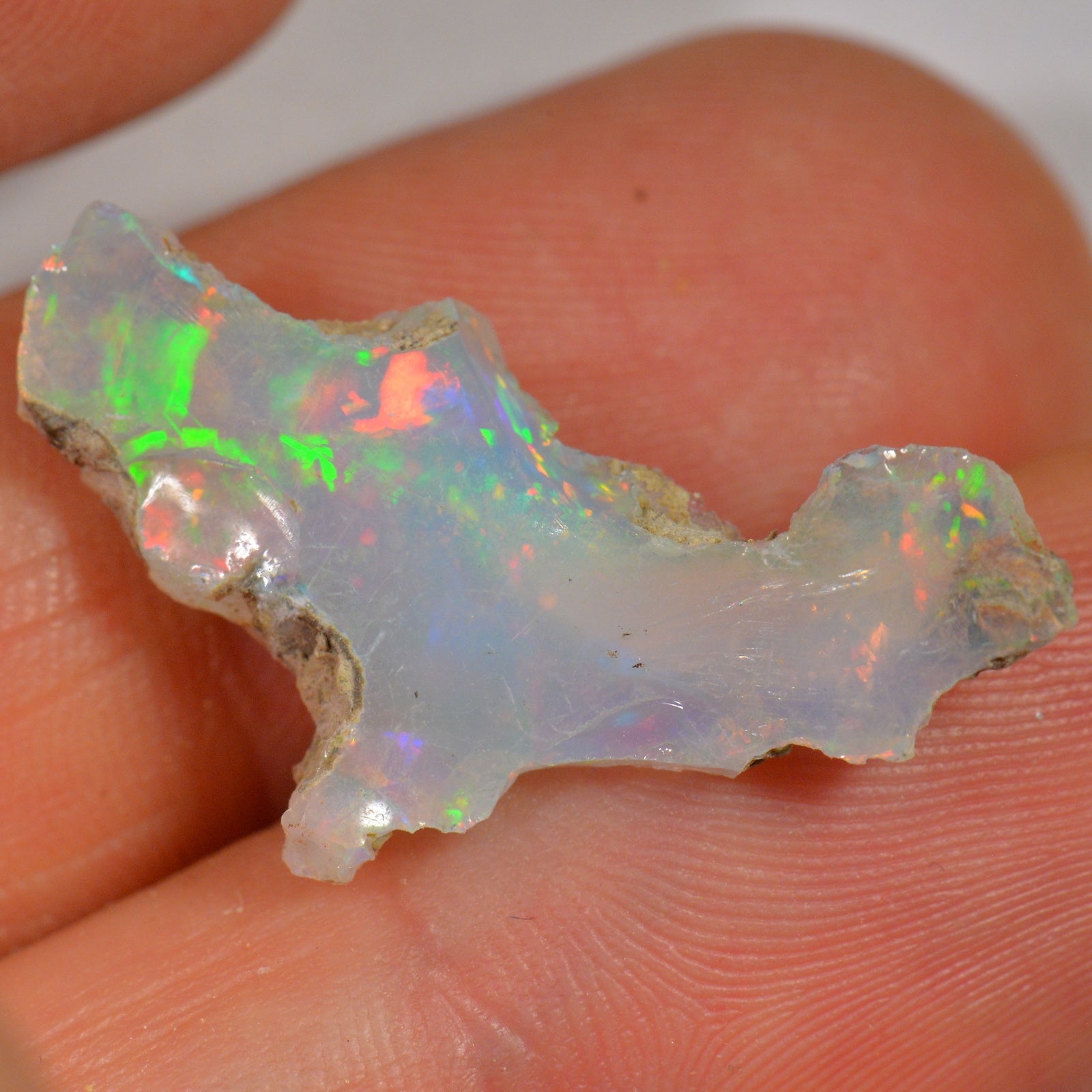 7 Carat Rough Ethiopian Welo Opal — natural untreated rough Ethiopian Welo opal