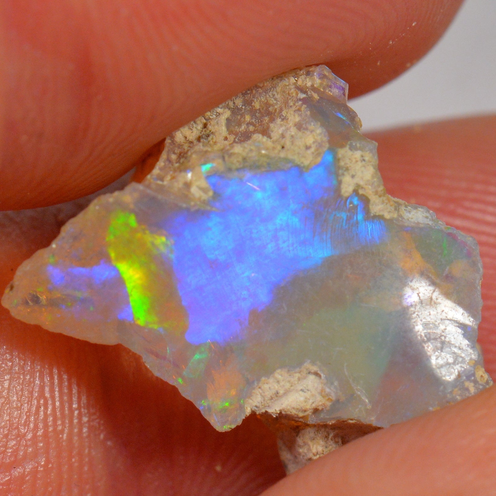 7.2 Carat - Rough Ethiopian Welo Opal — natural untreated rough Ethiopian Welo opal