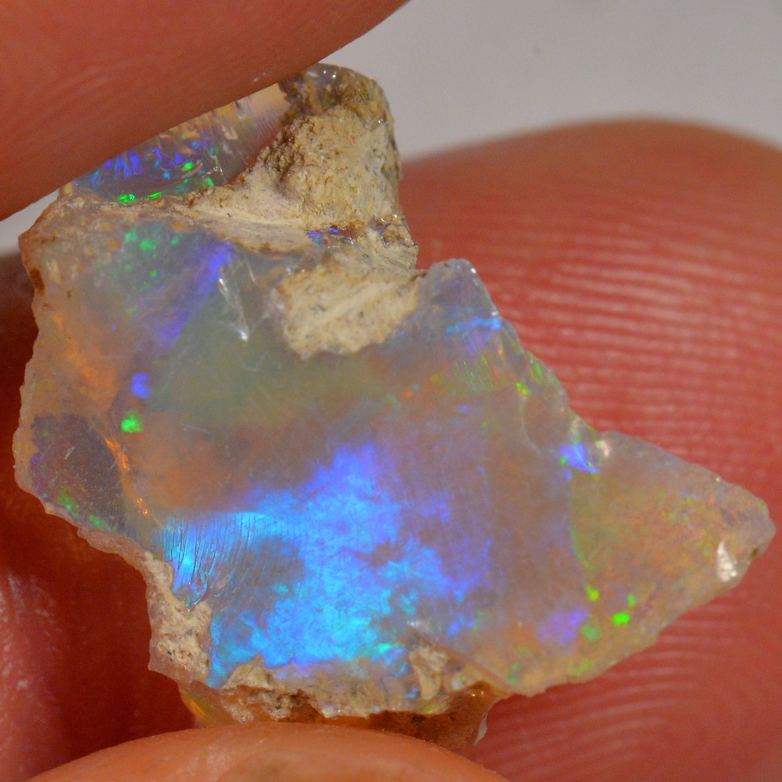 7.2 Carat - Rough Ethiopian Welo Opal — natural untreated rough Ethiopian Welo opal