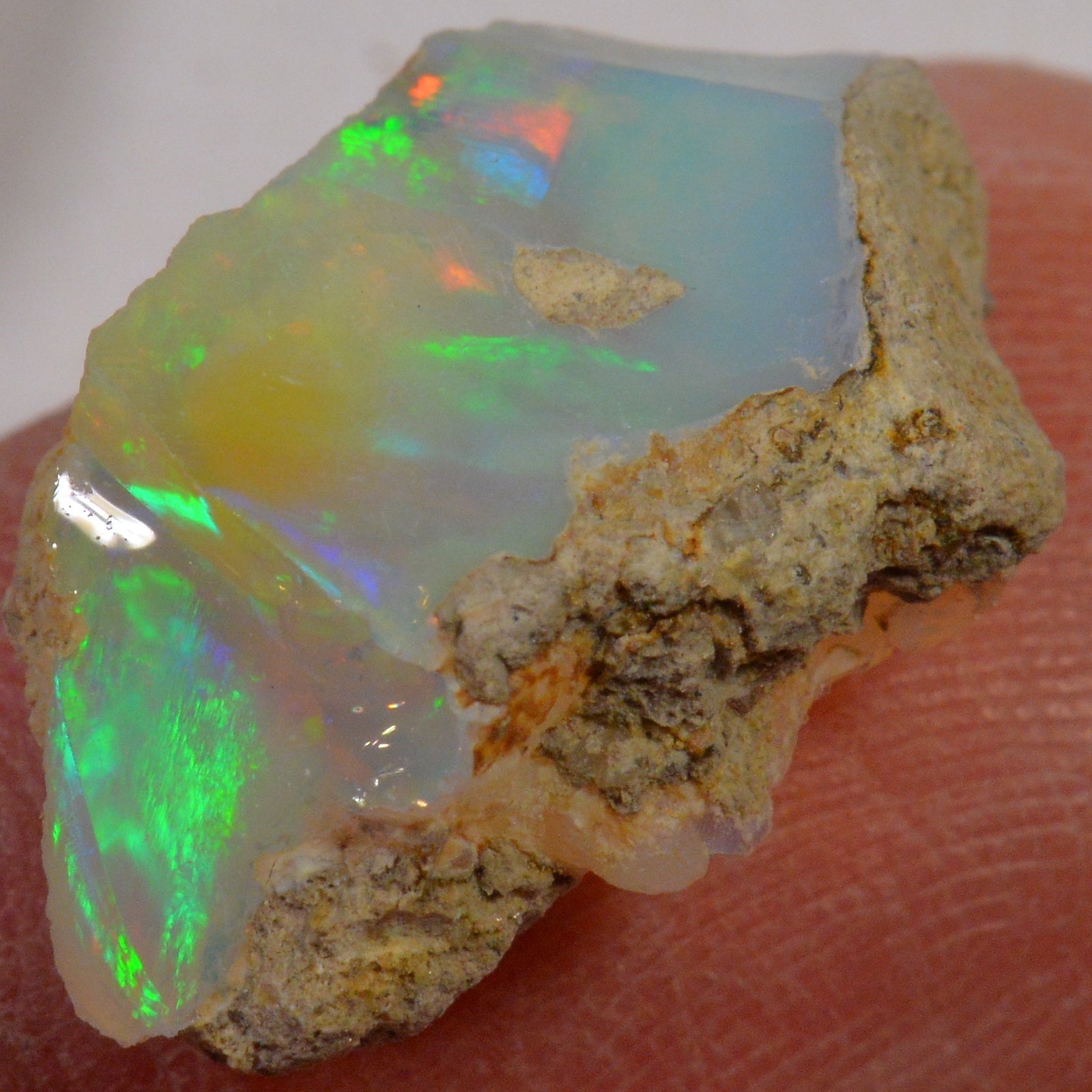 7.7 Carat Rough Ethiopian Welo Opal — natural untreated rough Ethiopian Welo opal