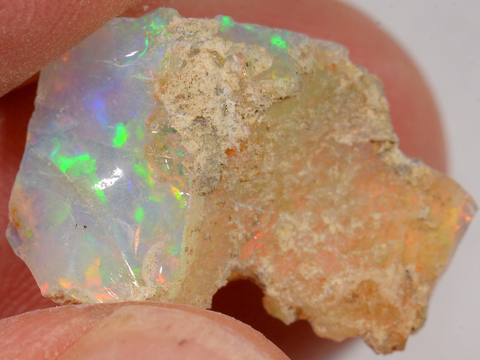 8 Karat - Roher Äthiopischer Welo Opal – natürlicher äthiopischer Welo Opal