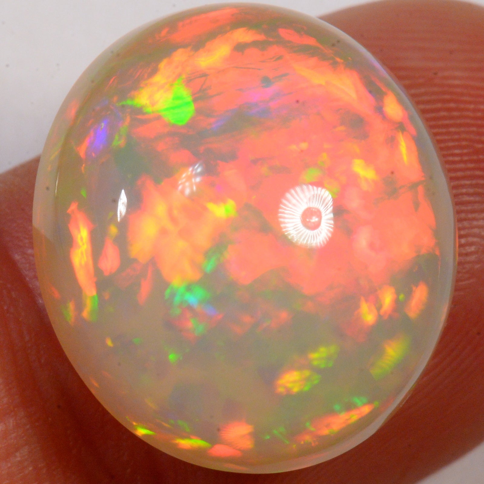 15.5 Carat - Fiery Ethiopian Welo Opal — natural untreated Ethiopian Welo opal