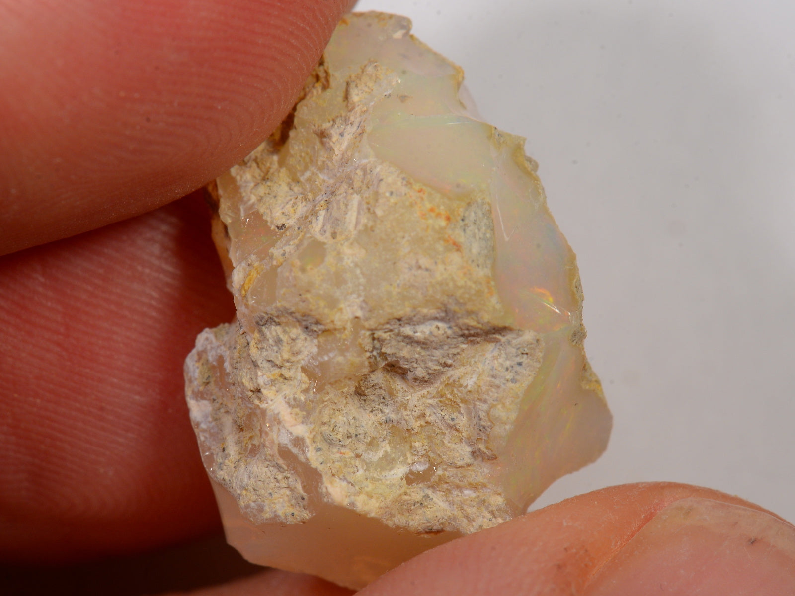 19 Karat - Roher Äthiopischer Welo Opal – natürlicher äthiopischer Welo Opal