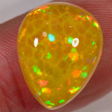 8.1 Karat - Seltener goldener Äthiopischer Welo Opal mit Wabenmuster - DeinOpal