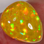 8.1 Karat - Seltener goldener Äthiopischer Welo Opal mit Wabenmuster - DeinOpal