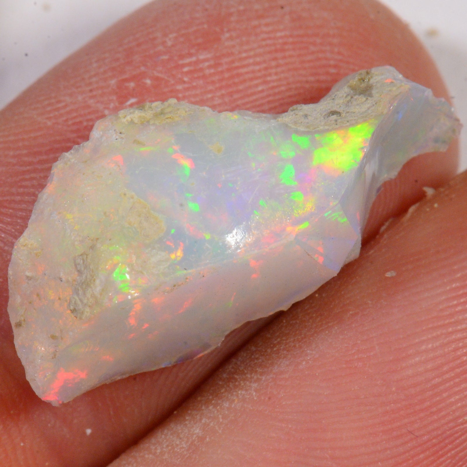 8.2 Carat - Rough Ethiopian Welo Opal — natural untreated rough Ethiopian Welo opal