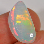 8.3 Carat Light Ethiopian Welo Opal with Striped Pattern — natural untreated Ethiopian Welo opal
